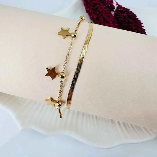Joy Gold İkili Bileklik
